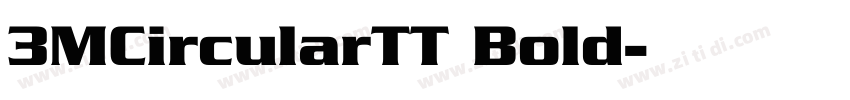 3MCircularTT Bold字体转换